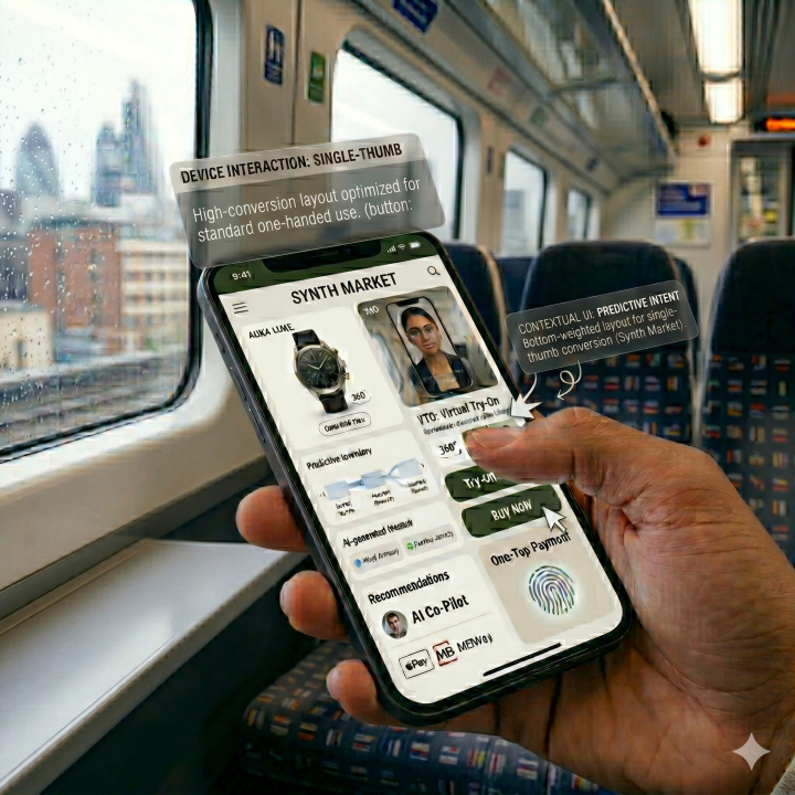 how easily a thumb can reach your 'Buy' button. Move your primary navigation and checkout triggers to the bottom third of the screen to reduce physical strain.