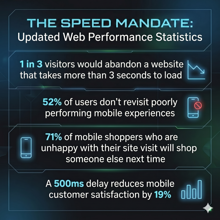 It’s easy to dismiss a few seconds as negligible but time is literally money. A slow loading website hurts your Google Ranking (SEO). Page load speed is a key